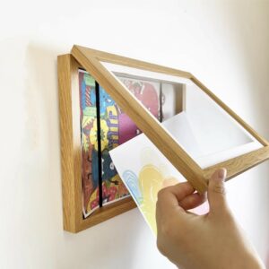 Children’S Painting Storage Frame Kindergarten Artwork Display Frame A4 Certificate Mounting Magnetic Flip Cover Photo Frame