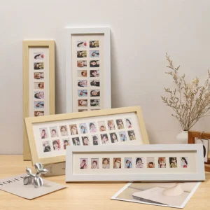Children’s Growth Record Picture Frame Student Souvenir Photo Frame for Tabletop and Wall Display 10 or 20 2.5 * 3.5cm Photo