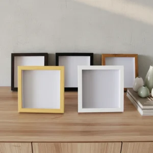 China Factory Good Quality Elegant Black White Teak Diverse Colors 30*30 6*10 11*14 12*16 A4 2 3 5 6 7cm Depth Shadow Box Frame