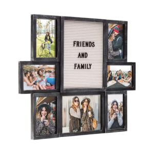Chunlei OEM Marco De Fotos Customizable Letter Board with 8 Opening Combination Collage Picture Photo Frame