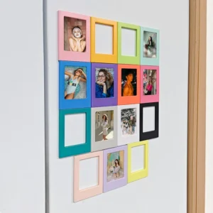Classic ABS Kpop Style Mini Tabletop Picture Frame Plastic Photo Frame for Fujifilm Instax Mini 12 11 Film 2×3 Picture