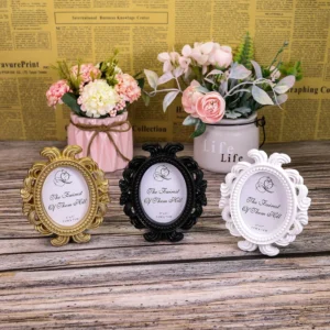 Classic Baroque Mini Baby Wedding Birthday Full Moon Gift Photo Frame Frame Photo Support Frames Photo Albums