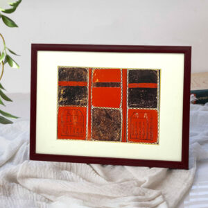 Classic Dark Mahogany Wooden Picture Frames Desktop Photo Frame Wall Art Display for Home Living Room Decor Custom Poster Frame