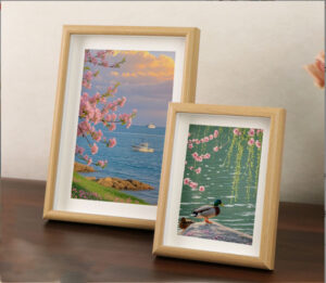 Classic Simple Design Handmade Wooden Photo Frame Wood Display Photo Frames for Wedding Decoration