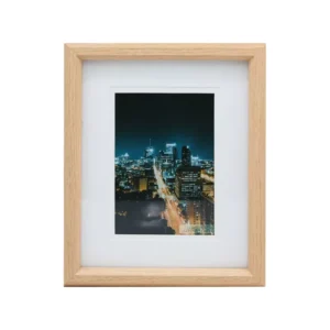 Classic Warm Yellow Picture Photo Frame with Shatter Resistant Glass Tabletop Displays 6×8 Photos with Mat or 8×10 Without Mat