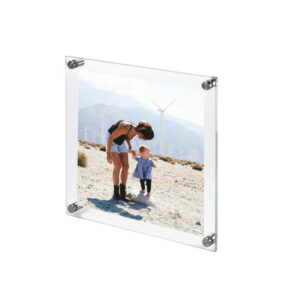 Clear Acrylic Wall Mount Floating Frameless Picture Frame for Degree Certificate Photo Frames