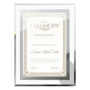 Clear Crystal Glass Picture Frame Modern Simple Design 4×6 5×7 8×10 Inch Table Stand Photo Frames for Home Office Decoration