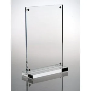 Clear Magnetic Acrylic Photo Frame Double Sided Lucite Picture Frame Desktop Sign Holder Acrlyic Display Stand Frame