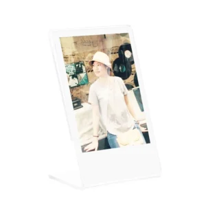 Clear Plastic Angled L Shape 2×6 4×6 5×7 Acrylic Picture Sign Holder Booth Strip Slant Photo Frames