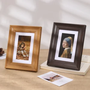 Coffee Colored Wood Photo Frames Poster Frame Displays with Pads Mural Gallery Picture Frames