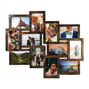 Collage Black Photo Frame 12 Pcs 4*6inch Wooden Picture Photo Frame for Wall Decoration