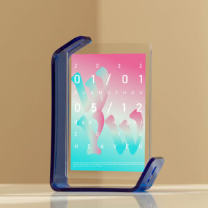 Color Acrylic Photo Frames Double Sided Floating Stand with Horizontal and Vertical Orientation Ideal Gift for Men and Women