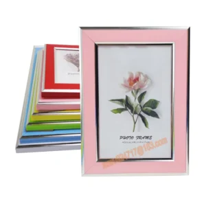 Colorful Plastic Photo Frame PVC Plastic Picture Photo Frame for Home Table Decorative 4*6″