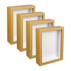 Creative A5 A4 Size Shadow Box Available in Black white wood Color Wooden Photo Frame