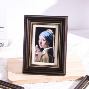 Creative American Style Retro Handmade Resin Wedding Photo Frame 6 10 Inch Wall Hanging with Thermal Transfer Printing 2 Color