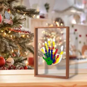 Creative Couple Handprint Photo Frame DIY Handmade Palm Print Family Photo Frame