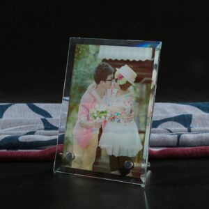 Creative Crystal White Wood Photo Frame Bestseller Crystal Screen Decoration for Wedding Dress Image Supplies Studio