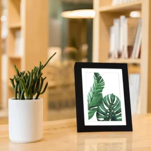Creative DIY Photo Wall Mounted PVC Picture Frame Factory Direct PVC Photo Frame Black Silver Plastic Picture Frame Tabletop