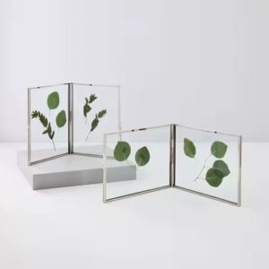 Creative Floating Glass Photo Frame with Custom Shape and Sizes Metal Framing Die Cutting Printing