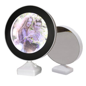 Creative Magic Mirror Photo Frame with Multi function Led Plastic Photo Frame with Lamp