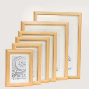 Creative Modern Durable MDF Wooden Tabletop Photo Frame with Customized Shape HOMCO HM1530 3 Color Digital Printing