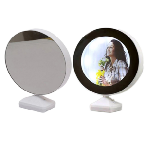 Creative Multi Function LED Plastic Photo Frame Innovative Magic Mirror with Built in Lamp
