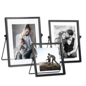 Creative Nordic Square Luxury Metal Photo Frame with Durable Eco Friendly Design Decorative Glass Specimen Ins