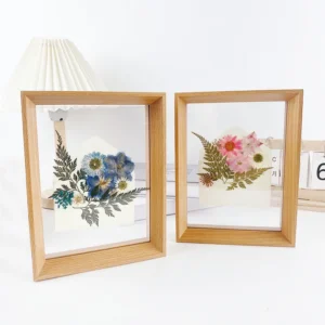 Creative Rectangle Style A4 Size Black All Black White Wood Grain Color 3D Shadow Box Photo Frame With Plexiglass