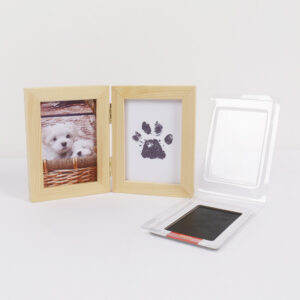 Creative Simple Solid Wood DIY Fashionable Photo Frame Acrylic Pet Paw Print Embossing Digital Printing Commemorative Waterproof