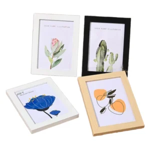 Creative Wooden Photo Frame for Bedroom Bedside Retro Living Room Office Study Desktop Decor Ornaments ZF Global Export