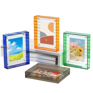 Cross Border Eco friendly Acrylic Creative Floating UV Printed Rectangle Photo Frame Wall Mounted Transparent Poster Puzzle