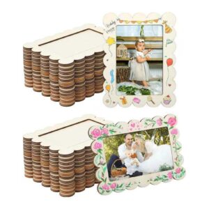 Cross Border European American Children’s Treasure Decoration Photo Frame Wooden DIY Handmade Graffiti Reusable Feng Shui