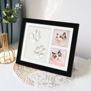 Cross border Pet Supplies Children’s First Birthday Hand and Foot Print Mud DIY Memorial Table Photo Frame