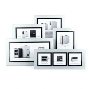 Crystal Glass Picture Frame Multiple Sizes Glass Photo Frame for Certificate & Wedding Photo Display