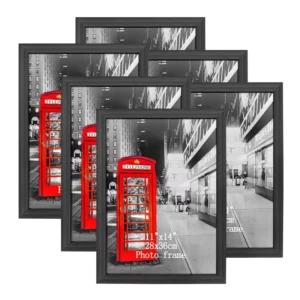 Custom 11×14 Picture Photo Frame Display 5×7 with Mat or 8×10 without Mat for Wall Mounting or TableTop