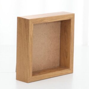 Custom 3D Farmhouse Eco Friendly Wooden Resin Shadow Box Photo Frame Handmade Flower Portrait Subjects Glass Fast