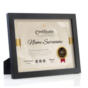 Custom 8.5*11Inch Wall Mount Table Decor MDF Graduation Certificate Diploma Photo Picture Frame