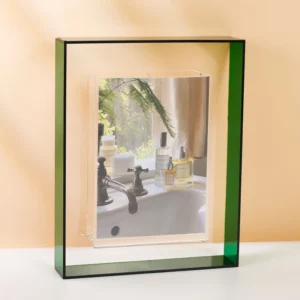 Custom Acrylic Photo Frame with UV Silk Screen Printing Floating Design Custom Color & Various Styles for Photography Display