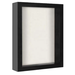 Custom All Black White Walnut MDF Wood 3CM 5CM Deep 8×8 16×16 Inches A3 A4 3D Wall Art Picture Frame Shadow Box Photo Frame