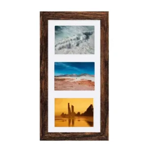 Custom Brown Wooden Photo Frame for Family Photo Display Vintage Picture Frame Wall Photo Frame Bulk Order