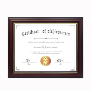 Custom Classical A3 A4 10″ 8″ 7″ 6″ Certificate Diploma Frames Solid Wood Document Picture Display Brown Red Color for Home Deco
