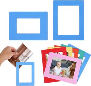 Custom Clear Acrylic Magnetic Photo Frame Floating Display with Laser Engraved Logo