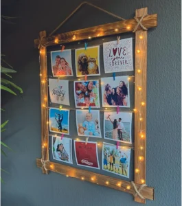 Custom Collage Multi Opening Picture Frame Display Multiple Photos Family Timeline Wall Tabletop Holder With Logo Corporate