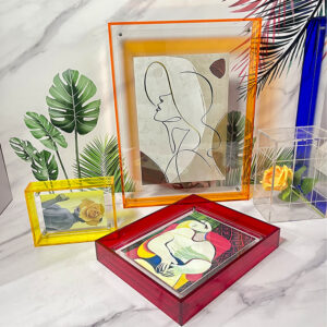Custom Double Sided Clear Acrylic Magnetic Floating Photo Frame