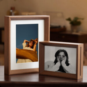 Custom Double sided MDF Photo Frame Stand Creative Picture Frames in 6 7 8 Inch Sizes Tabletop Wall