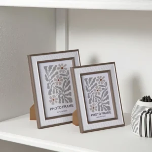 Custom Eco Friendly Durable Lightweight MDF Vintage Square Desktop Home Decoration Wall Mounted Photo Frame DX 049