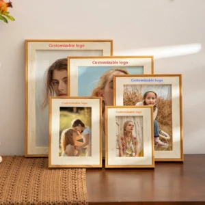 Custom Eco Friendly European Vintage A4 Plastic Photo Frame Wall Mount Display Tabletop Horizontally and Vertically