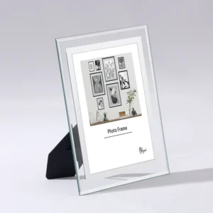 Custom Hight Quality 4*6inch Size Multi Color Desktop Glass Decorative Photo Frame for Home Office Decor