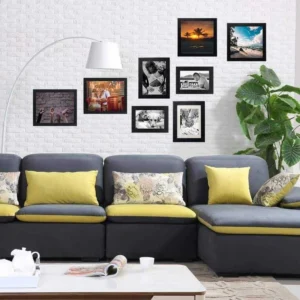 Custom Home Office Wall Hanging Decorative Frames PVC Picture Frame Anniversary Celebration Cafe Wall Decor Hanging Photo Frames