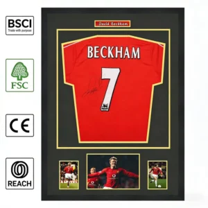 Custom Jersey Display Case Shadow Box Frame Wall Mount for Football Shirt Autographed Sports Memorabilia Jersey Frame
